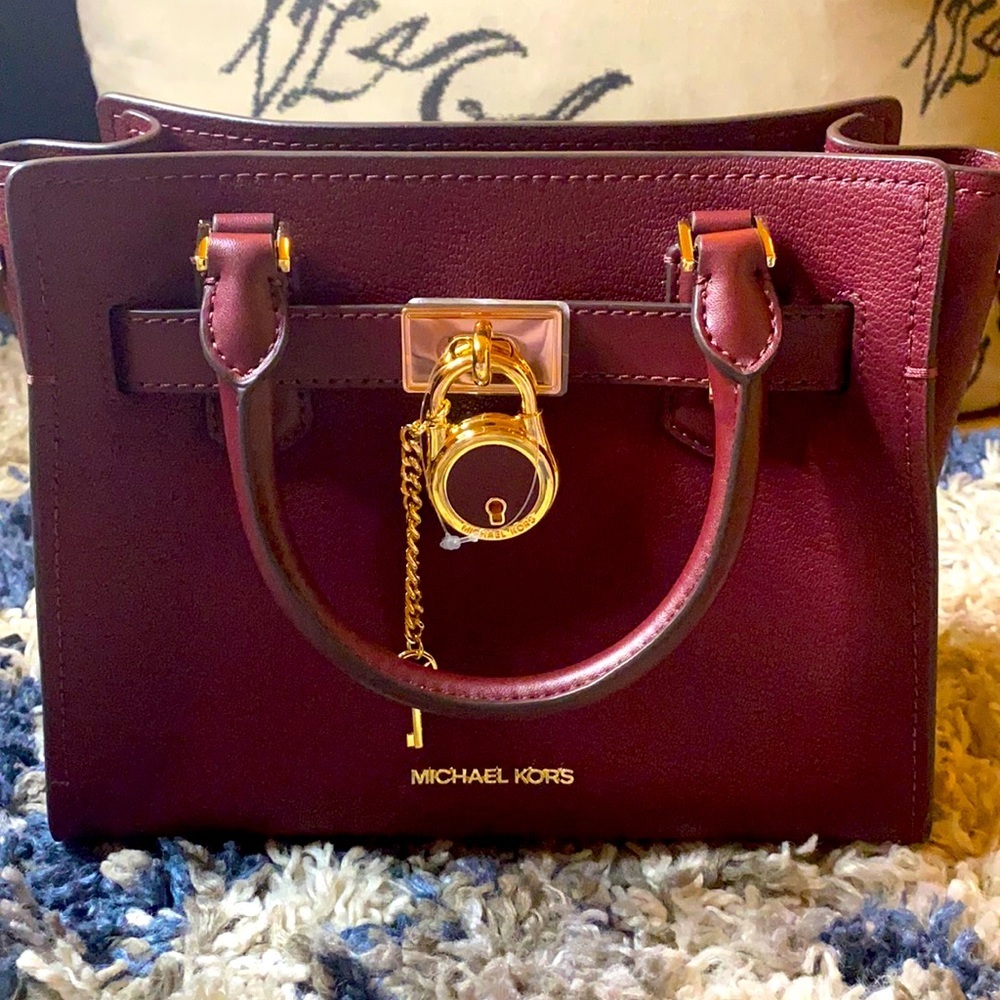 Michael Kors Merlot Satchel Purse NWT